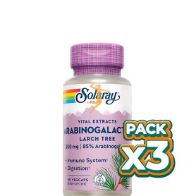 Pack 3x ARABINOGALACTANO 60 CÁPSULAS VEGETALES SOLARAY