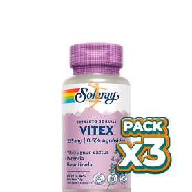 Pack 3x VITEX (SAUZGATILLO) 60 CÁPSULAS SOLARAY