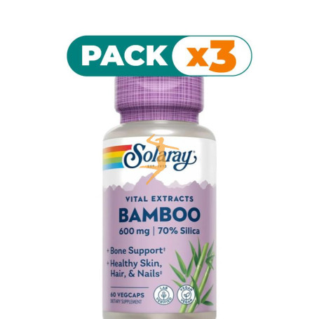 Pack 3x BAMBOO 300Mg. 60 CÁPSULAS SOLARAY