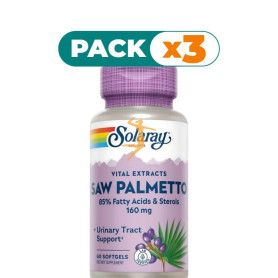 Pack 3x SAW PALMETTO 60 PERLAS SOLARAY