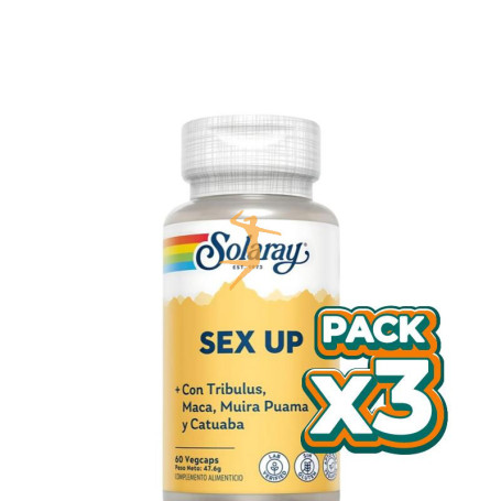 Pack 3x SEX UP 60 CÁPSULAS SOLARAY