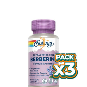 Pack 3x BERBERINE 60 CÁPSULAS VEGETALES SOLARAY