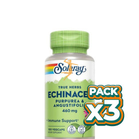 Pack 3x ECHINACEA 460Mg. 100 CÁPSULAS SOLARAY