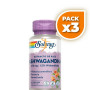 Pack 3x ASHWAGANDHA 470Mg. 60 CÁPSULAS VEGETALES SOLARAY