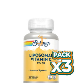 Pack 3x LIPO VITAMIN C 400Mg. 100 CAPSULAS VEGETALES SOLARAY