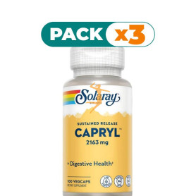 Pack 3x CAPRYL 100 CÁPSULAS VEGETALES SOLARAY