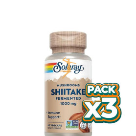 Pack 3x SHIITAKE 500Mg. 60 CÁPSULAS VEGETALES SOLARAY