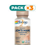 Pack 3x MELENA DE LEÓN 1000Mg 60 CÁPSULAS VEGETALES SOLARAY