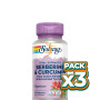 Pack 3x BERBERINE & CURCUMIN 600Mg. 60 CÁPSULAS VEGETALES SOLARAY