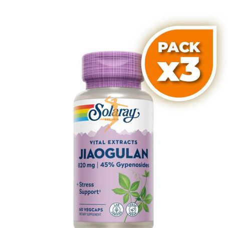 Pack 3x JIAOGULAN 410 MG- 60 VEGCAPS SOLARAY