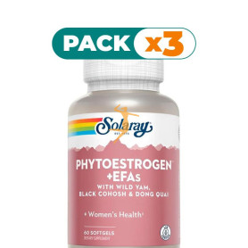 Pack 3x PLUS PHYTOESTROGEN 60 CÁPSULAS SOLARAY