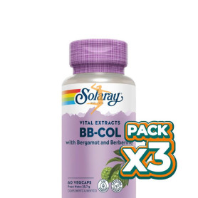 Pack 3x BB-COL (BERGAMOTA Y BERBERINA) 60 CÁPSULAS SOLARAY