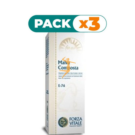 Pack 3x MALVA COMPOSTA (FLUIMALV) 100Ml. FORZA VITALE
