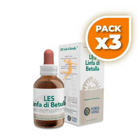 Pack 3x LES LINFA DI BETULLA 50Ml. FORZA VITALE