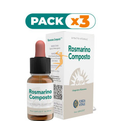 Pack 3x ROSMARINO COMPOSTO 10Ml. (Cobre-Oro-Plata) FORZA VITALE