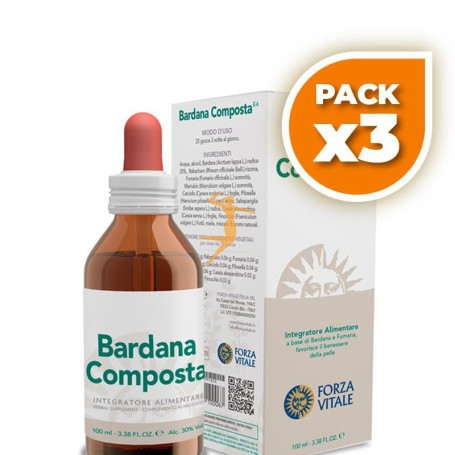 Pack 3x BARDANA COMPOSTA 100Ml. FORZA VITALE