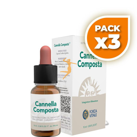 Pack 3x CANNELLA COMPOSTA 10Ml. (Plata) FORZA VITALE