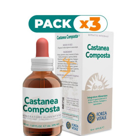Pack 3x CASTANEA COMPOSTA 50Ml. FORZA VITALE