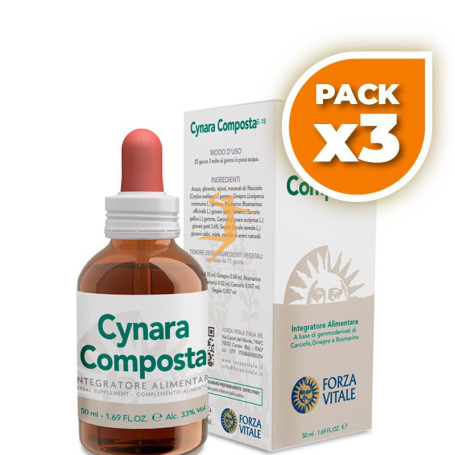 Pack 3x CYNARA COMPOSTA 50Ml. FORZA VITALE