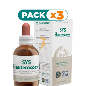Pack 3x SYS ELEUTEROCOCCO 50Ml. FORZA VITALE