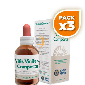 Pack 3x VITIS VINÍFERA COMPOSTA 50Ml. FORZA VITALE