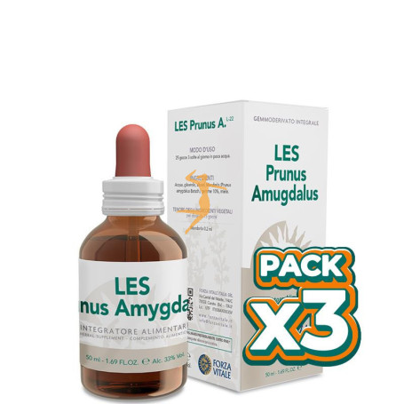 Pack 3x LES PRUNUS AMYGDALUS 50Ml. FORZA VITALE