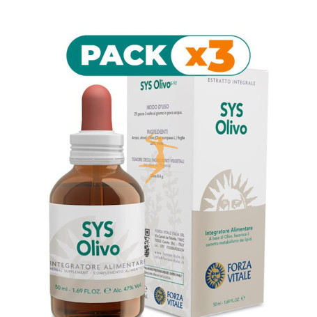 Pack 3x SYS OLIVO 50Ml. FORZA VITALE