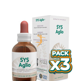 Pack 3x SYS AGLIO (AJO) 50Ml. FORZA VITALE
