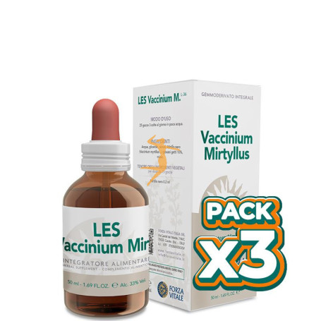 Pack 3x LES VACCINIUM MYRTILLUS 50Ml. FORZA VITALE