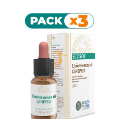 Pack 3x QUINTAESENCIA GINEPRO 10Ml. FORZA VITALE