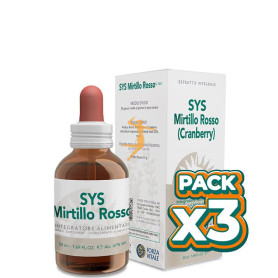 Pack 3x SYS MIRTILLO ROSSO 50Ml. FORZA VITALE
