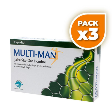 Pack 3x JALEA MULTI MAN 20 VIALES ESPADIET
