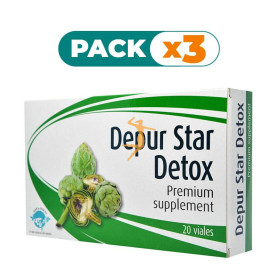 Pack 3x DEPUR STAR DETOX 20 VIALES ESPADIET
