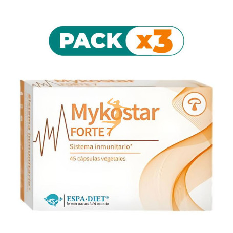 Pack 3x MYKOSTAR FORTE 7 45 CAPSULAS ESPADIET
