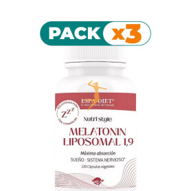 Pack 3x MELATONIN LIPOSOMAL 1,9MG 120 CAPSULAS ESPADIET