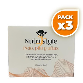 Pack 3x PELO+PEL+UÑAS NUTRI STYLE 30 CAPSULAS ESPADIET