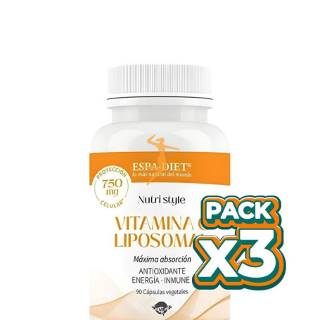 Pack 3x VITAMINA C LIPOSOMAL 90 CÁPSULAS ESPADIET
