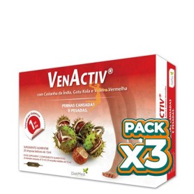 Pack 3x VENACTIV 20 AMPOLLAS 15Ml. DIETMED