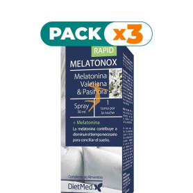 Pack 3x MELATONOX RAPID SPRAY 30Ml. DIETMED