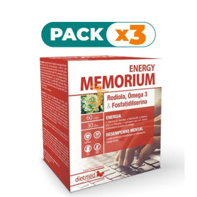 Pack 3x MEMORIUM ENERGY 60 CÁPSULAS DIETMED