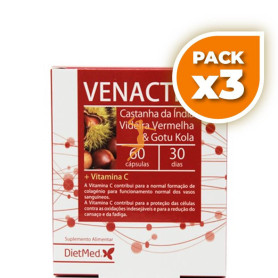 Pack 3x VENACTIV 60 CÁPSULAS DIETMED
