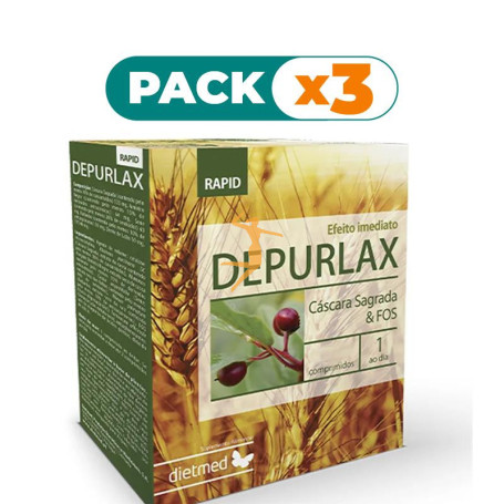 Pack 3x DEPURLAX RAPID 15 COMPRIMIDOS DIETMED