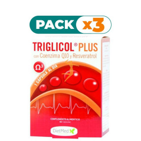 Pack 3x TRIGLICOL PLUS 60 CÁPSULAS DIETMED