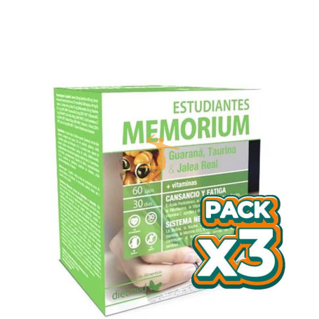 Pack 3x MEMORIUM ESTUDIANTES 60 CÁPSULAS DIETMED