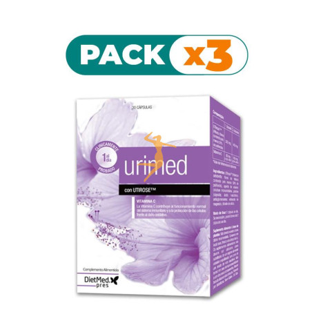 Pack 3x URIMED 30 CÁPSULAS DIETMED