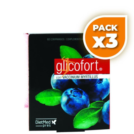 Pack 3x GLICOFORT 60 COMPRIMIDOS DIETMED