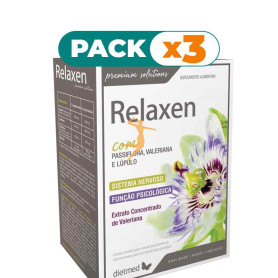 Pack 3x RELAXEN PASIFLORA Y VALERIANA 60 COMPRIMIDOS DIETMED