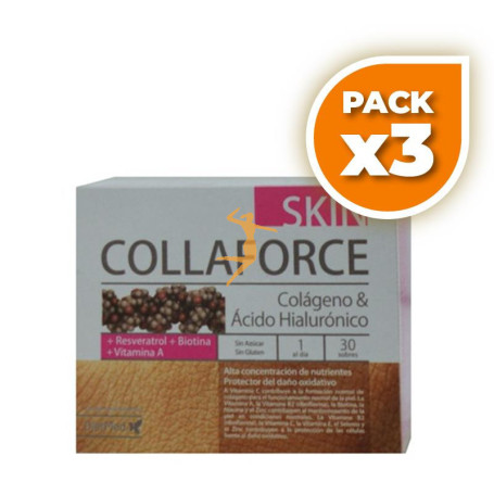 Pack 3x COLLAFORCE SKIN 30 SOBRES DIETMED