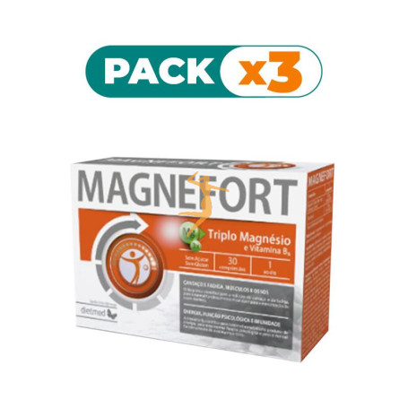 Pack 3x MAGNEFORT 30 COMPRIMIDOS DIETMED