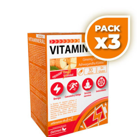 Pack 3x VITAMINERAL ENERGY 30 CÁPSULAS DIETMED